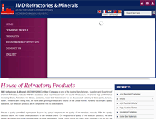 Tablet Screenshot of jmdrefractories.com